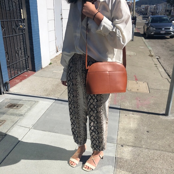 Sezane Handbags - Sezane Victor Bag - Smooth Heritage Chocolate